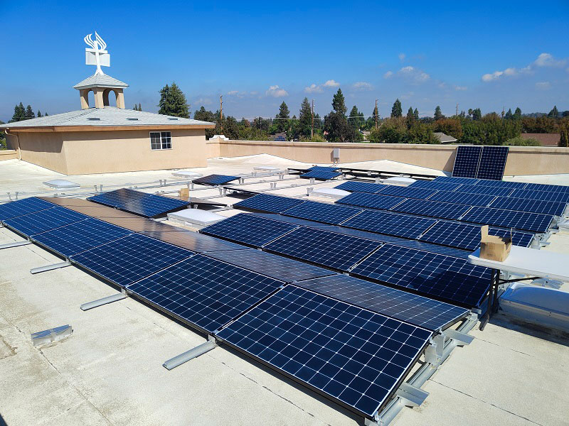 Ballasted solar mounting system