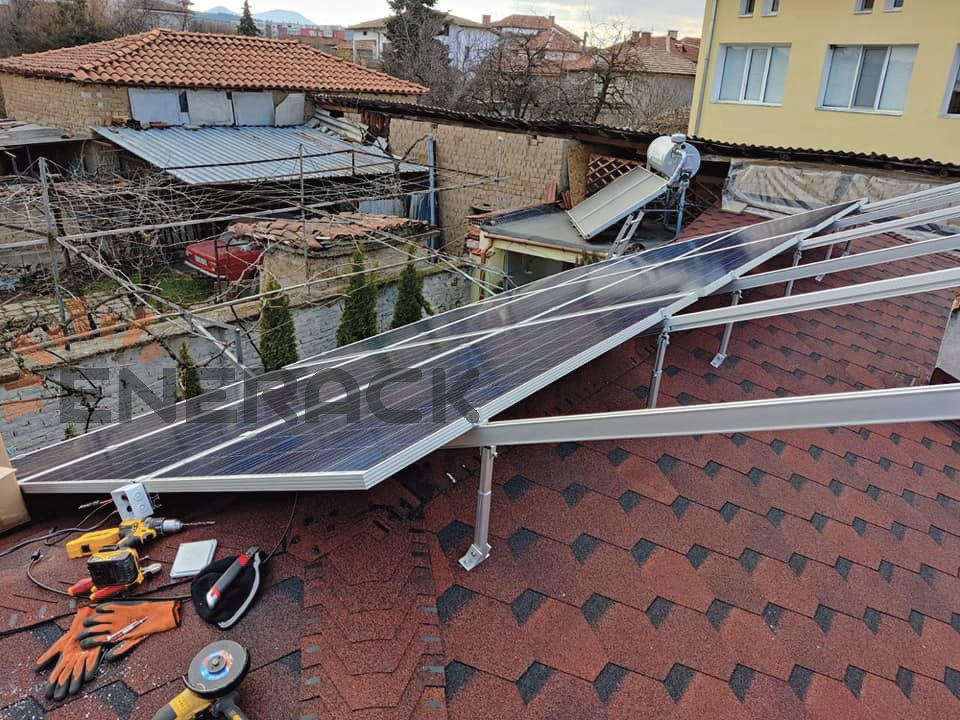 5KW نظام سقف مائل قابل للتعديل في بلغاريا
